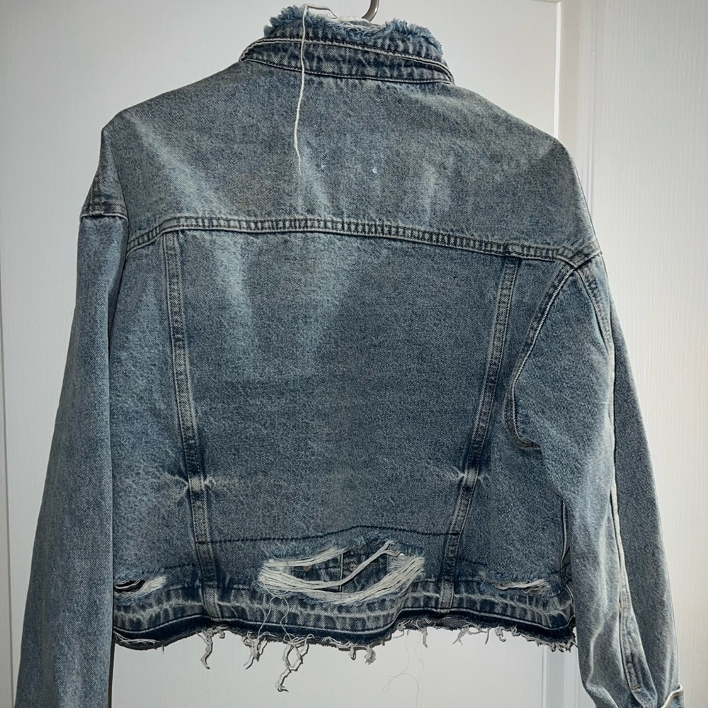 Distressed Denim Jacket - Picture 2 of 3